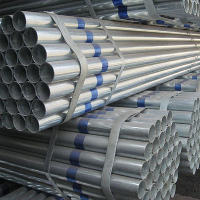BS 1387 ASTM A53 Ζυγισμένοι σωλήνες χάλυβα Gi σωλήνες σκαλωμάτων ψευδάργυρος 40-600g/m2