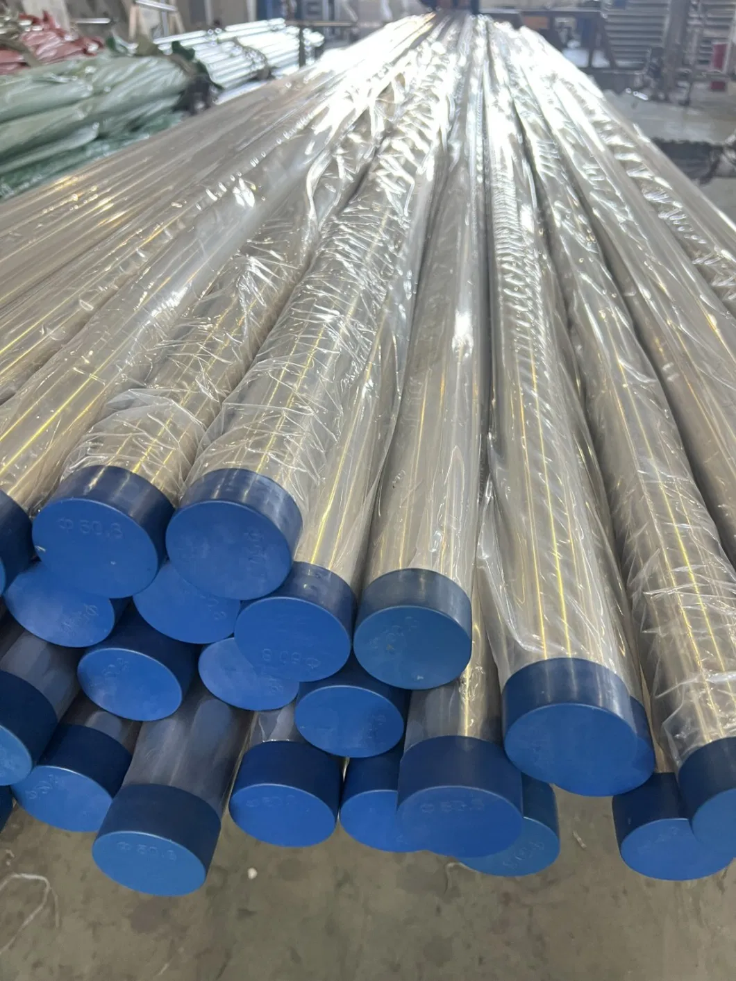 Stainless Steel Sanitary Pipe Round Bead Crushed Polished Welded for Pharmacy (HDP-001)