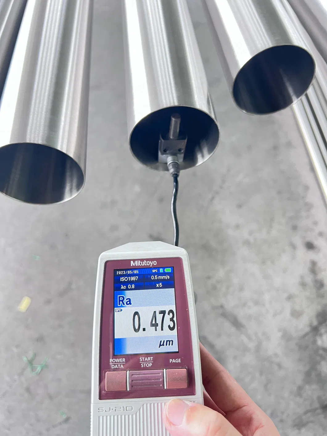 Stainless Steel Sanitary Pipe Round Bead Crushed Polished Welded for Pharmacy (HDP-001)