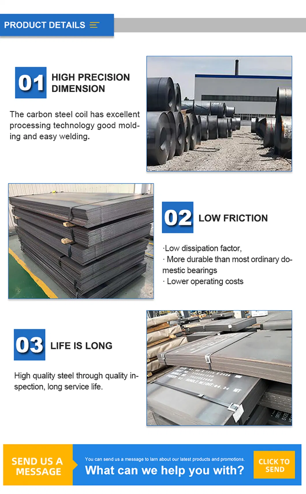 Steel Coil Type and Container Plate Application Galvanized Sheet Metal Roll / Hot Rolled Q195 Q235 Carbon Steel Coils Price Per Kg