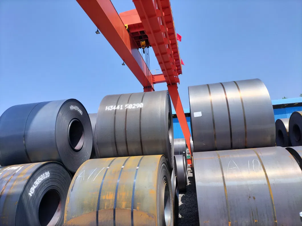 Hot Rolled Black Mild Carbon Steel Coil A36 Q195 Q215 Q235 Q255 Ss400 St37 St52 S235jr 20# 45# Stocks
